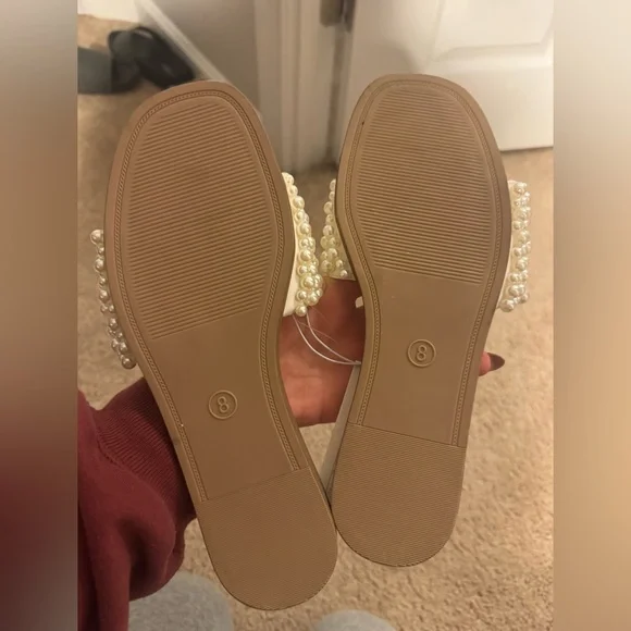 NWT Target Jasmine Pearl Slide Sandals - A New Day - Picture 3 of 4